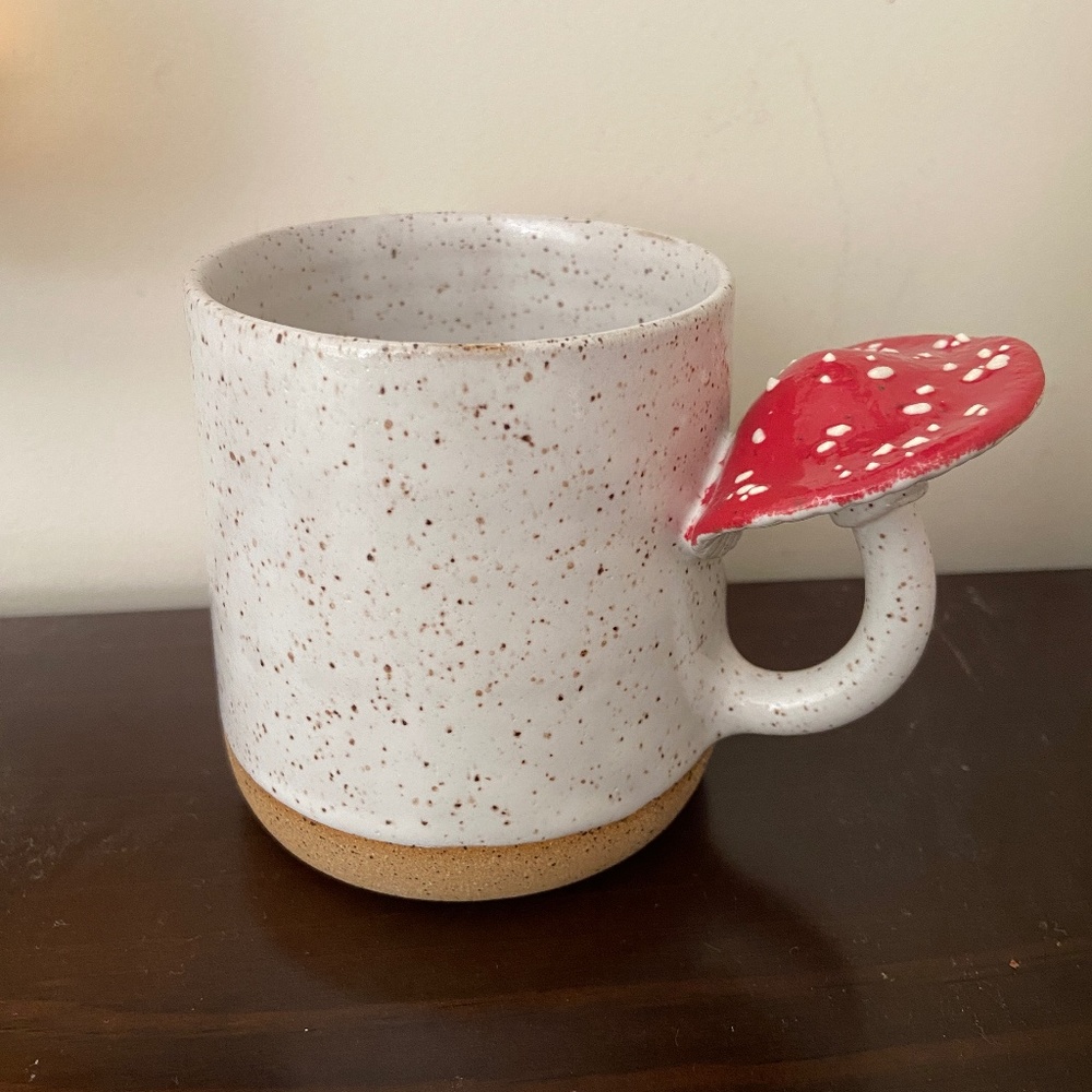 Waverly Long  Speckled Amanita Mushroom Mug